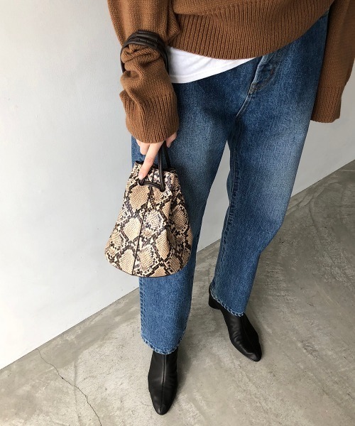 TODAYFUL（トゥデイフル）の「パイソンバゲットバッグ