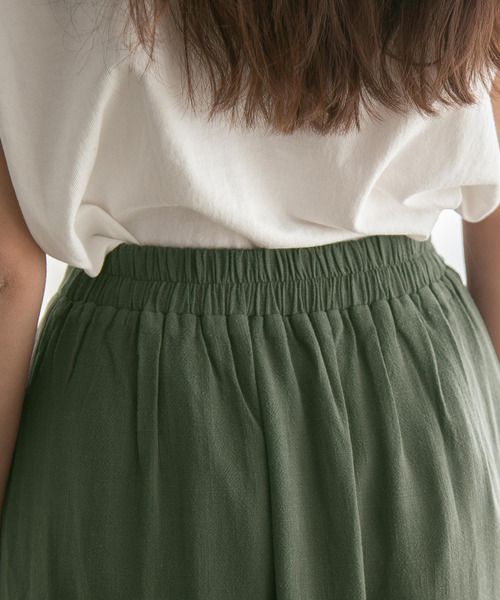 rectangle（レクタングル）の「リネン混イレヘムスカート（スカート・レディース・ブラウン/カーキ/ライム・FREE）」の18枚目の写真