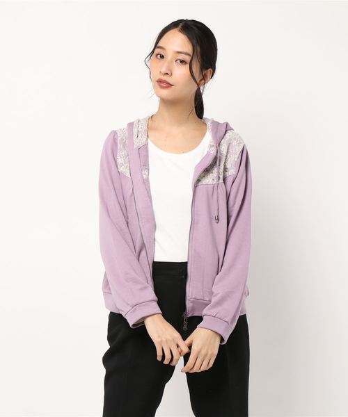 axes femme（アクシーズファム）の「刺繍入りパーカー（パーカー