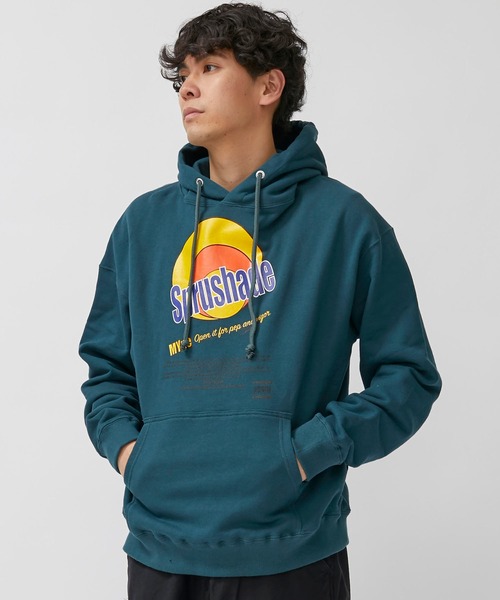 MYne(マイン)の「【MYne】Sprushade hoodie / G04HD251(パーカー・メンズ・ブラック/グリーン・SMALL/MEDIUM)」の2枚目の写真