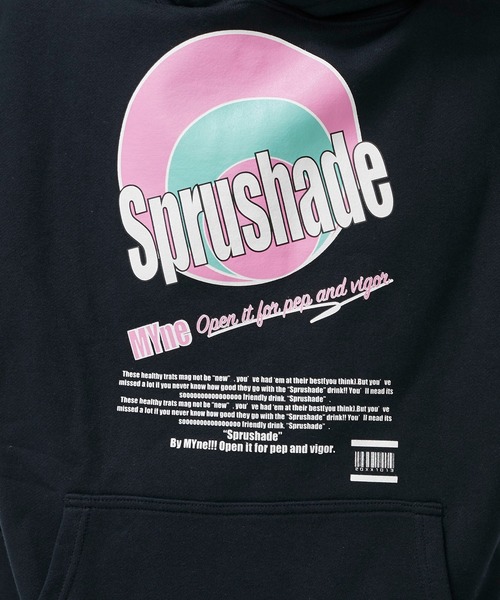 MYne(マイン)の「【MYne】Sprushade hoodie / G04HD251(パーカー・メンズ・ブラック/グリーン・SMALL/MEDIUM)」の8枚目の写真