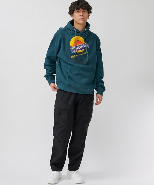 MYne(マイン)の「【MYne】Sprushade hoodie / G04HD251(パーカー・メンズ・ブラック/グリーン・SMALL/MEDIUM)」の7枚目の写真