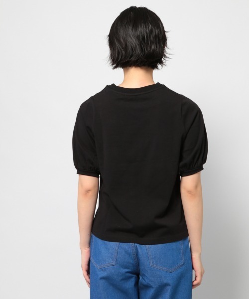 PAGEBOY（ページボーイ）の「ボリュームスリーブTEE（Tシャツ/カットソー・レディース・オフホワイト/ブラック/グレイッシュベージュ/モスグリーン/パープル/イエロー系その他/ダークブラウン・FREE）」の20枚目の写真