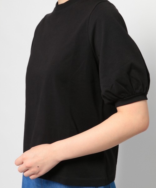 PAGEBOY（ページボーイ）の「ボリュームスリーブTEE（Tシャツ/カットソー・レディース・オフホワイト/ブラック/グレイッシュベージュ/モスグリーン/パープル/イエロー系その他/ダークブラウン・FREE）」の22枚目の写真