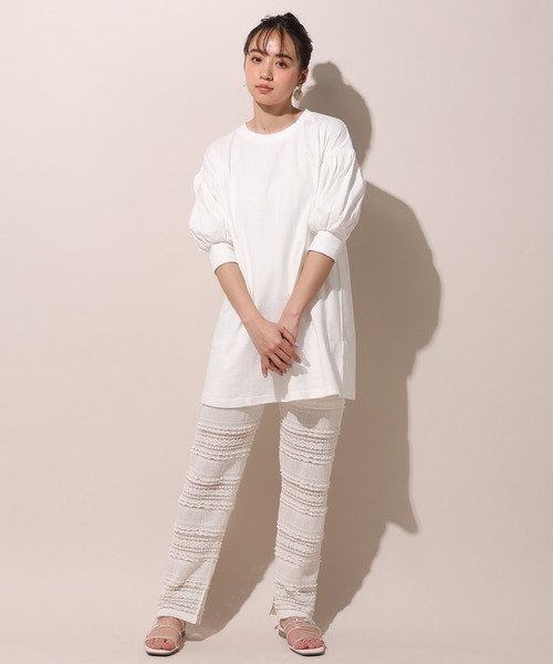 one after another NICE CLAUP(ワンアフターアナザーナイスクラップ)の「2枚SETチュニック(アンサンブル・レディース・ベージュ/グレー/オフホワイト・FREE)」の9枚目の写真