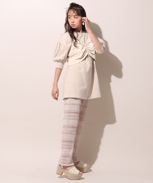 one after another NICE CLAUP(ワンアフターアナザーナイスクラップ)の「2枚SETチュニック(アンサンブル・レディース・ベージュ/グレー/オフホワイト・FREE)」の7枚目の写真