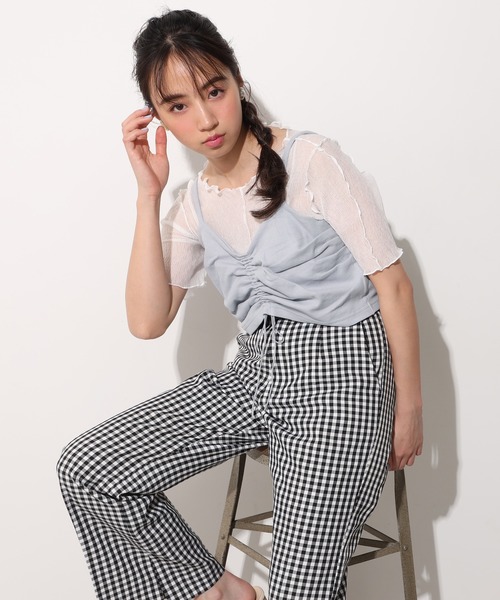 one after another NICE CLAUP(ワンアフターアナザーナイスクラップ)の「2枚SETチュニック(アンサンブル・レディース・ベージュ/グレー/オフホワイト・FREE)」の18枚目の写真