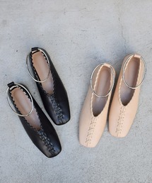 Marient | リングレースアップフラットシューズ/パンプス(パンプス)