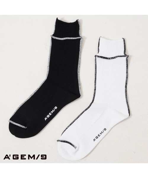 A'gem 9（エージェムナイン）の「『A'GEM/9』ロックミシンソックス