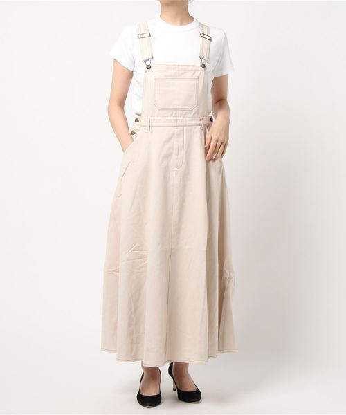 KOBE LETTUCE（コウベレタス）の「2wayジャンパースカート（ジャンパースカート・レディース・ホワイト系その他/ブラック系その他/ホワイト系その他2/カーキ/グリーン系その他/ブラック系その他2/ブルー系その他/ブルー系その他2/ブラック系その他3/ブラック系その他4・1/2）」の19枚目の写真