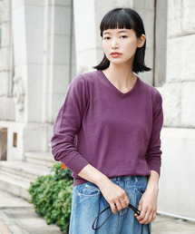 【ロングシーズン楽しめる、安心の綿100％】オーディナリー コットンニット セーター［Vネック］