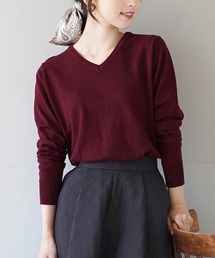【ロングシーズン楽しめる、安心の綿100％】オーディナリー コットンニット セーター［Vネック］