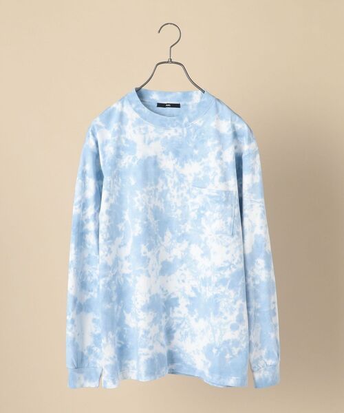 SHIPS（シップス）の「【WEB限定】SHIPS: タイダイ ロングスリーブ Tシャツ (ロンT)（Tシャツ/カットソー・メンズ・ラベンダー/ブラック/ブルー/ライトグレー・MEDIUM/X-LARGE/SMALL/LARGE）」の3枚目の写真