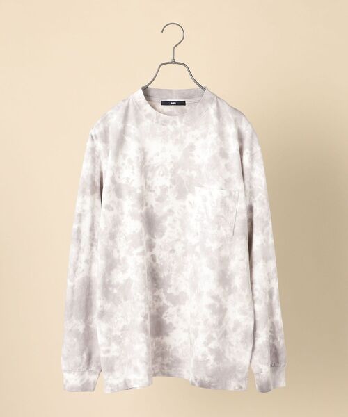 SHIPS（シップス）の「【WEB限定】SHIPS: タイダイ ロングスリーブ Tシャツ (ロンT)（Tシャツ/カットソー・メンズ・ラベンダー/ブラック/ブルー/ライトグレー・MEDIUM/X-LARGE/SMALL/LARGE）」の6枚目の写真