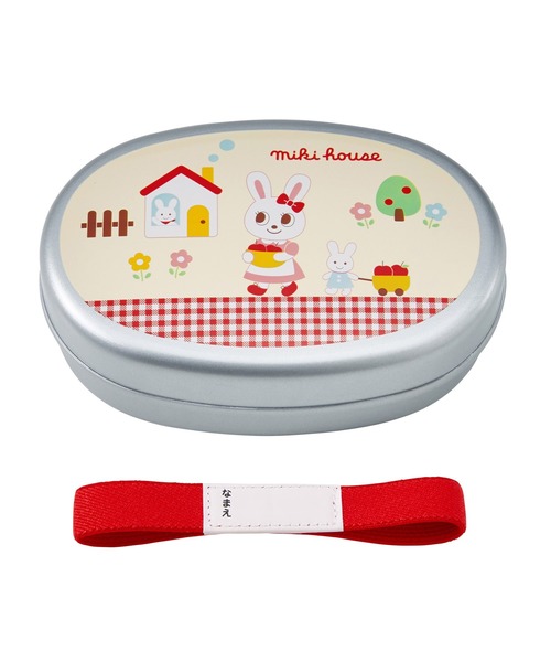 MIKI HOUSE(ミキハウス)の「プッチー&うさこ アルミランチボックス(お弁当箱)」|レッド