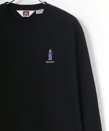BEN DAVIS（ベンデイビス）の「BEN DAVIS/ベンデイビス ワンポイント ミニゴリラ刺繍 バックプリント ロングスリーブTシャツ（Tシャツ/カットソー・メンズ）」