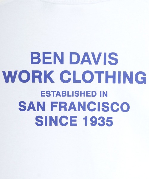 BEN DAVIS（ベンデイビス）の「BEN DAVIS/ベンデイビス ワンポイント ミニゴリラ刺繍 バックプリント ロングスリーブTシャツ（Tシャツ/カットソー・メンズ・ホワイト/ブラック/ベージュ/ダークグリーン・S/M/L/XL）」の21枚目の写真