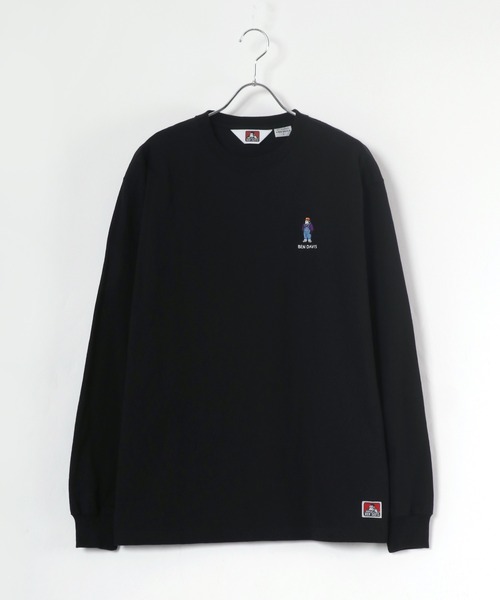 BEN DAVIS（ベンデイビス）の「BEN DAVIS/ベンデイビス ワンポイント ミニゴリラ刺繍 バックプリント ロングスリーブTシャツ（Tシャツ/カットソー・メンズ・ホワイト/ブラック/ベージュ/ダークグリーン・S/M/L/XL）」の11枚目の写真