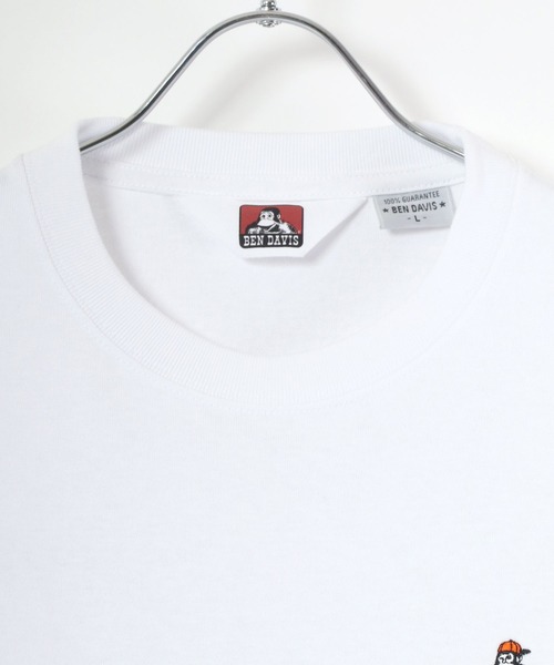 BEN DAVIS（ベンデイビス）の「BEN DAVIS/ベンデイビス ワンポイント ミニゴリラ刺繍 バックプリント ロングスリーブTシャツ（Tシャツ/カットソー・メンズ・ホワイト/ブラック/ベージュ/ダークグリーン・S/M/L/XL）」の17枚目の写真