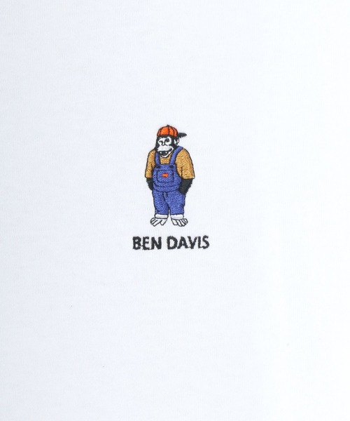BEN DAVIS（ベンデイビス）の「BEN DAVIS/ベンデイビス ワンポイント ミニゴリラ刺繍 バックプリント ロングスリーブTシャツ（Tシャツ/カットソー・メンズ・ホワイト/ブラック/ベージュ/ダークグリーン・S/M/L/XL）」の18枚目の写真