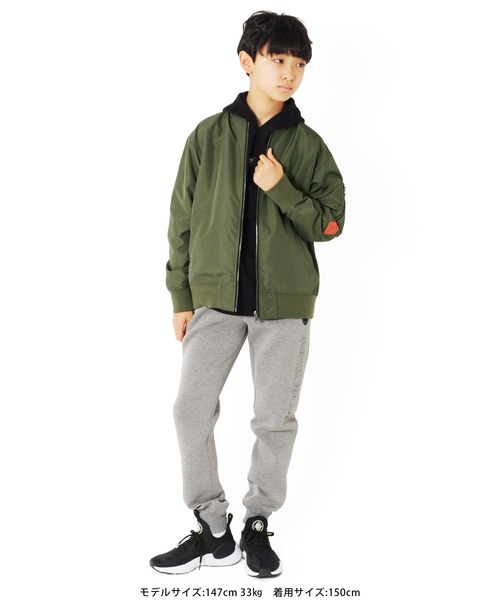 GLAZOS（グラソス）の「リバーシブルMA-1（MA-1・キッズ・ブラック/カーキ・140cm/150cm/160cm/170cm/130cm）」の5枚目の写真