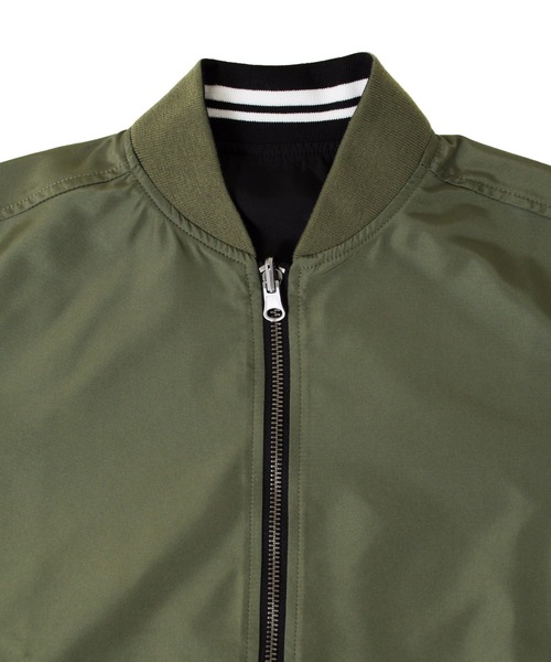 GLAZOS（グラソス）の「リバーシブルMA-1（MA-1・キッズ・ブラック/カーキ・140cm/150cm/160cm/170cm/130cm）」の11枚目の写真