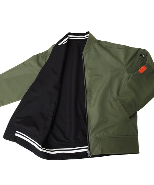 GLAZOS（グラソス）の「リバーシブルMA-1（MA-1・キッズ・ブラック/カーキ・140cm/150cm/160cm/170cm/130cm）」の17枚目の写真