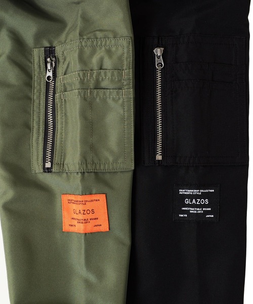 GLAZOS（グラソス）の「リバーシブルMA-1（MA-1・キッズ・ブラック/カーキ・140cm/150cm/160cm/170cm/130cm）」の19枚目の写真