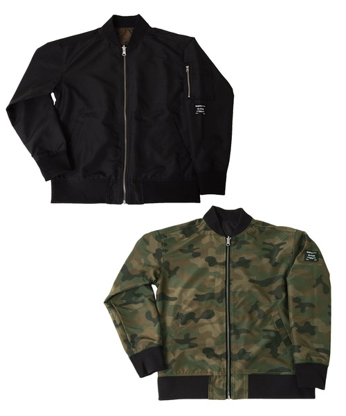 GLAZOS（グラソス）の「リバーシブルMA-1（MA-1・キッズ・ブラック/カーキ・140cm/150cm/160cm/170cm/130cm）」の4枚目の写真