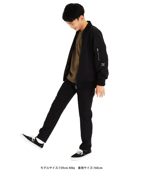 GLAZOS（グラソス）の「リバーシブルMA-1（MA-1・キッズ・ブラック/カーキ・140cm/150cm/160cm/170cm/130cm）」の7枚目の写真