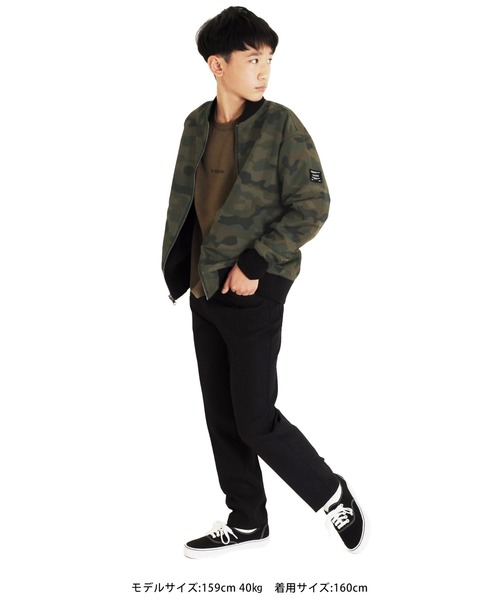 GLAZOS（グラソス）の「リバーシブルMA-1（MA-1・キッズ・ブラック/カーキ・140cm/150cm/160cm/170cm/130cm）」の8枚目の写真
