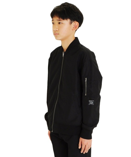 GLAZOS（グラソス）の「リバーシブルMA-1（MA-1・キッズ・ブラック/カーキ・140cm/150cm/160cm/170cm/130cm）」の9枚目の写真