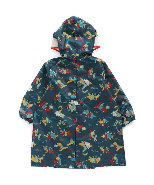 BREEZE（ブリーズ）の「■4色3柄ランドコート（レインコート/ポンチョ・キッズ・ネイビー/グレー/ピンク/アイボリー・100/110/120/130）」の7枚目の写真