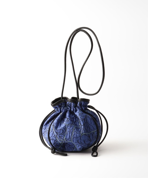 Simplicite（サンプリシテ）の「リーフジャガードドロストバッグ（ショルダーバッグ・レディース・ブルー系その他/グリーン/イエロー・FREE）」の5枚目の写真