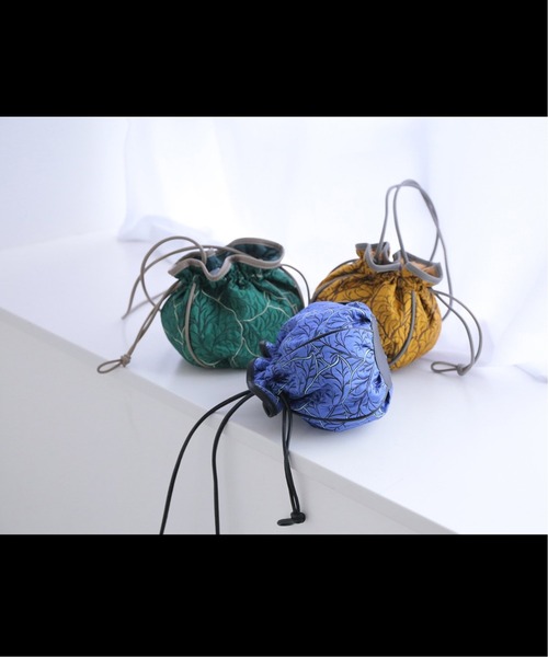 Simplicite（サンプリシテ）の「リーフジャガードドロストバッグ（ショルダーバッグ・レディース・ブルー系その他/グリーン/イエロー・FREE）」の17枚目の写真