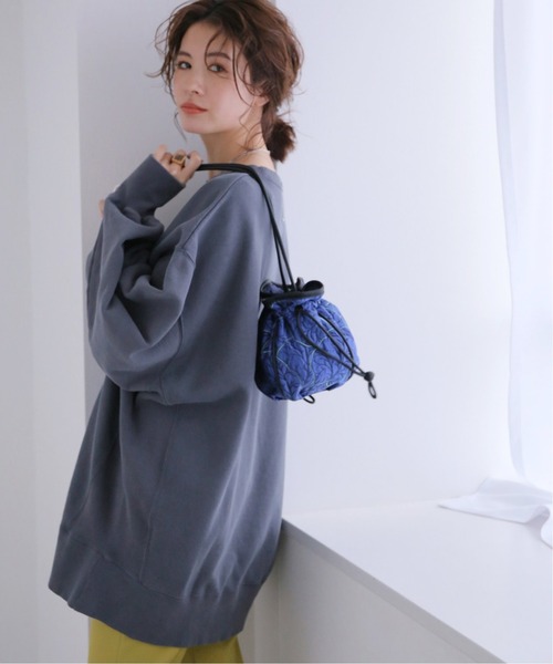 Simplicite（サンプリシテ）の「リーフジャガードドロストバッグ（ショルダーバッグ・レディース・ブルー系その他/グリーン/イエロー・FREE）」の21枚目の写真