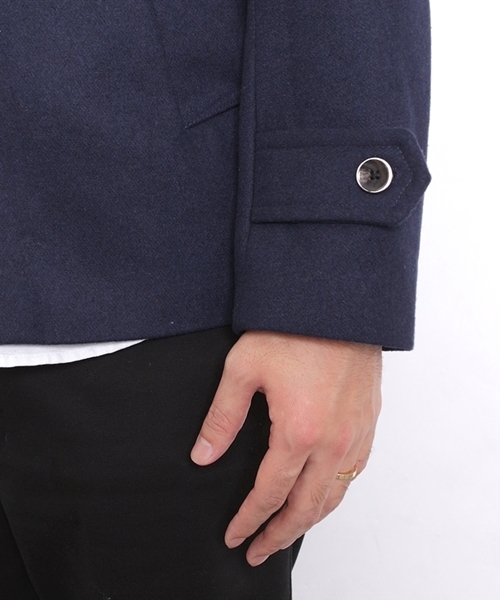 GIORDANO(ジョルダーノ)の「メルトンドンキージャケット(ブルゾン・メンズ・ブラック/ベージュ/ネイビー・LARGE/MEDIUM)」の4枚目の写真