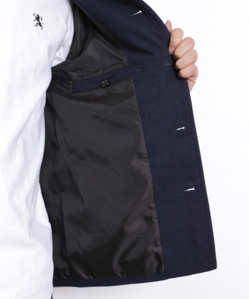 GIORDANO(ジョルダーノ)の「メルトンドンキージャケット(ブルゾン・メンズ・ブラック/ベージュ/ネイビー・LARGE/MEDIUM)」の6枚目の写真