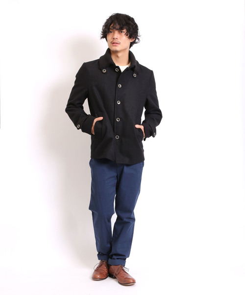 GIORDANO(ジョルダーノ)の「メルトンドンキージャケット(ブルゾン・メンズ・ブラック/ベージュ/ネイビー・LARGE/MEDIUM)」の7枚目の写真