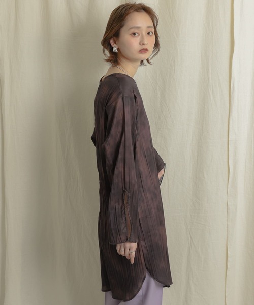 SENSE OF PLACE by URBAN RESEARCH（センスオブプレイスバイアーバンリサーチ）の「タイダイワッシャーチュニックブラウス（Tシャツ/カットソー・レディース・ライトベージュ/ブラウン・ONE）」の16枚目の写真