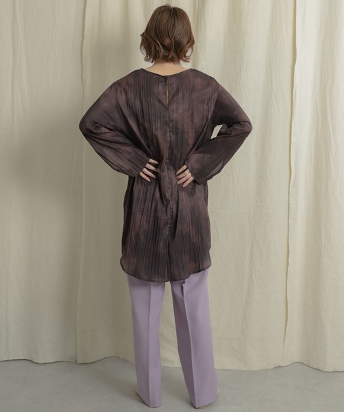 SENSE OF PLACE by URBAN RESEARCH（センスオブプレイスバイアーバンリサーチ）の「タイダイワッシャーチュニックブラウス（Tシャツ/カットソー・レディース・ライトベージュ/ブラウン・ONE）」の22枚目の写真