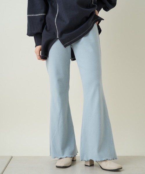 Kastane（カスタネ）の「メロウフレアパンツ（その他パンツ・レディース・サックスブルー/オレンジ/アイボリー・1/2）」の18枚目の写真