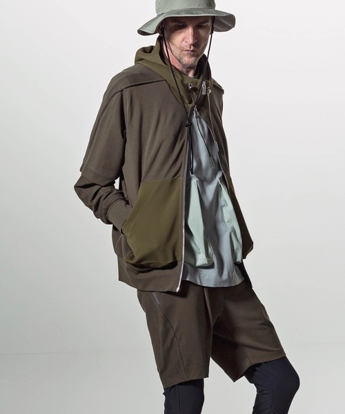 C DIEM（カルペディエム）の「C DIEM(カルペディエム)フェイクレイヤードパーカー（パーカー・メンズ・ブラック/カーキ・S/M/L）」の10枚目の写真