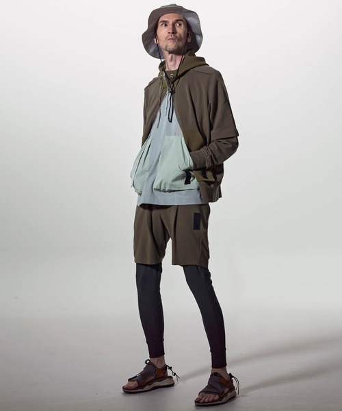 C DIEM（カルペディエム）の「C DIEM(カルペディエム)フェイクレイヤードパーカー（パーカー・メンズ・ブラック/カーキ・S/M/L）」の4枚目の写真