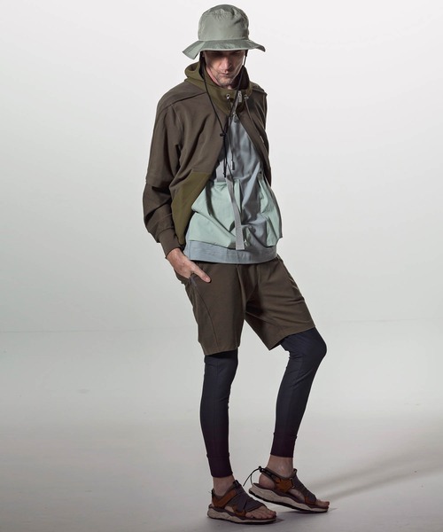 C DIEM（カルペディエム）の「C DIEM(カルペディエム)フェイクレイヤードパーカー（パーカー・メンズ・ブラック/カーキ・S/M/L）」の7枚目の写真