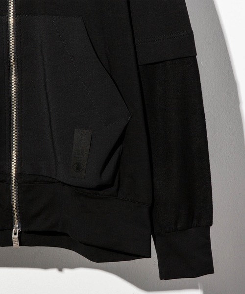 C DIEM（カルペディエム）の「C DIEM(カルペディエム)フェイクレイヤードパーカー（パーカー・メンズ・ブラック/カーキ・S/M/L）」の9枚目の写真