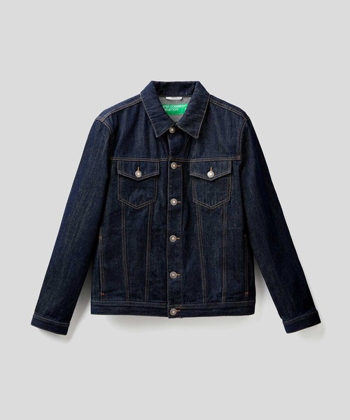 BENETTON (UNITED COLORS OF BENETTON)（ベネトンユナイテッドカラーズオブベネトン）の「デニムジャケット（デニムジャケット・メンズ・インディゴブルー・SMALL/MEDIUM/LARGE/X-LARGE）」の7枚目の写真