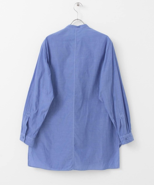 unify（ユニファイ）の「UNIFY　Cupro Cotton Band Collar Shirts（シャツ/ブラウス・レディース・ブラック/ブルー/グリーン・ONE）」の8枚目の写真