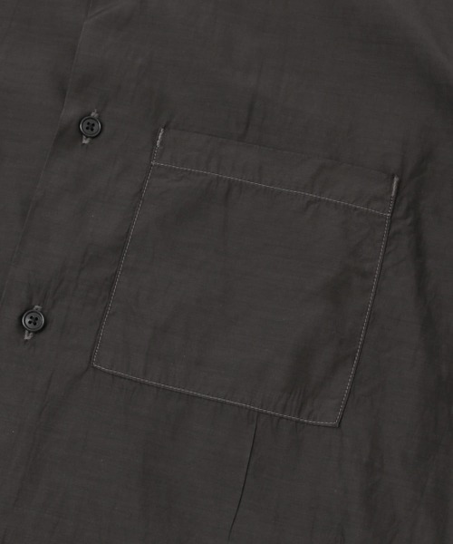 unify（ユニファイ）の「UNIFY　Cupro Cotton Band Collar Shirts（シャツ/ブラウス・レディース・ブラック/ブルー/グリーン・ONE）」の11枚目の写真