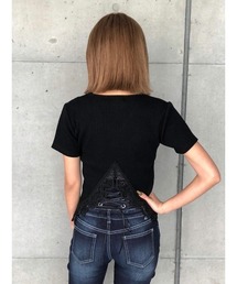 ENVYM | バックレースリブTOPS(Tシャツ/カットソー)